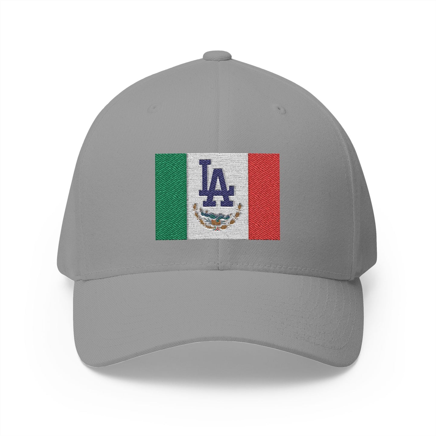 Fitted Embroidered Mexican Flag with L.A. Dodgers Logo Cap - Original Design