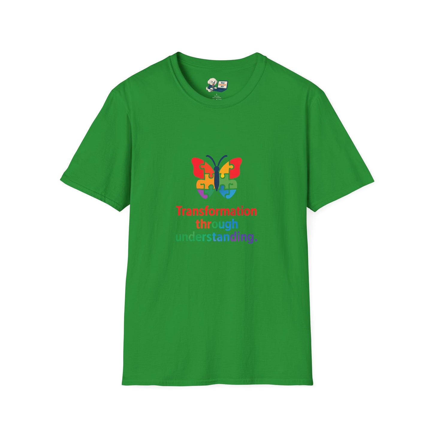 Autism Awareness - "Transformation Through Understanding" -  Unisex Softstyle T-Shirt (Various Colors)