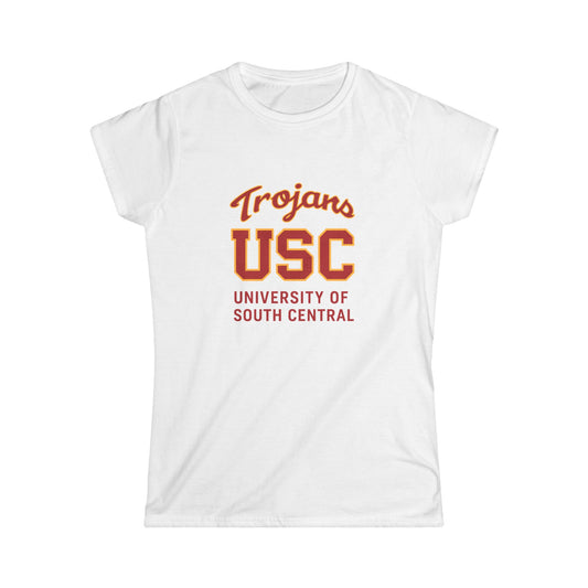 University of South Central Women's Softstyle Tee - Comfortable College Spirit Wear - USC