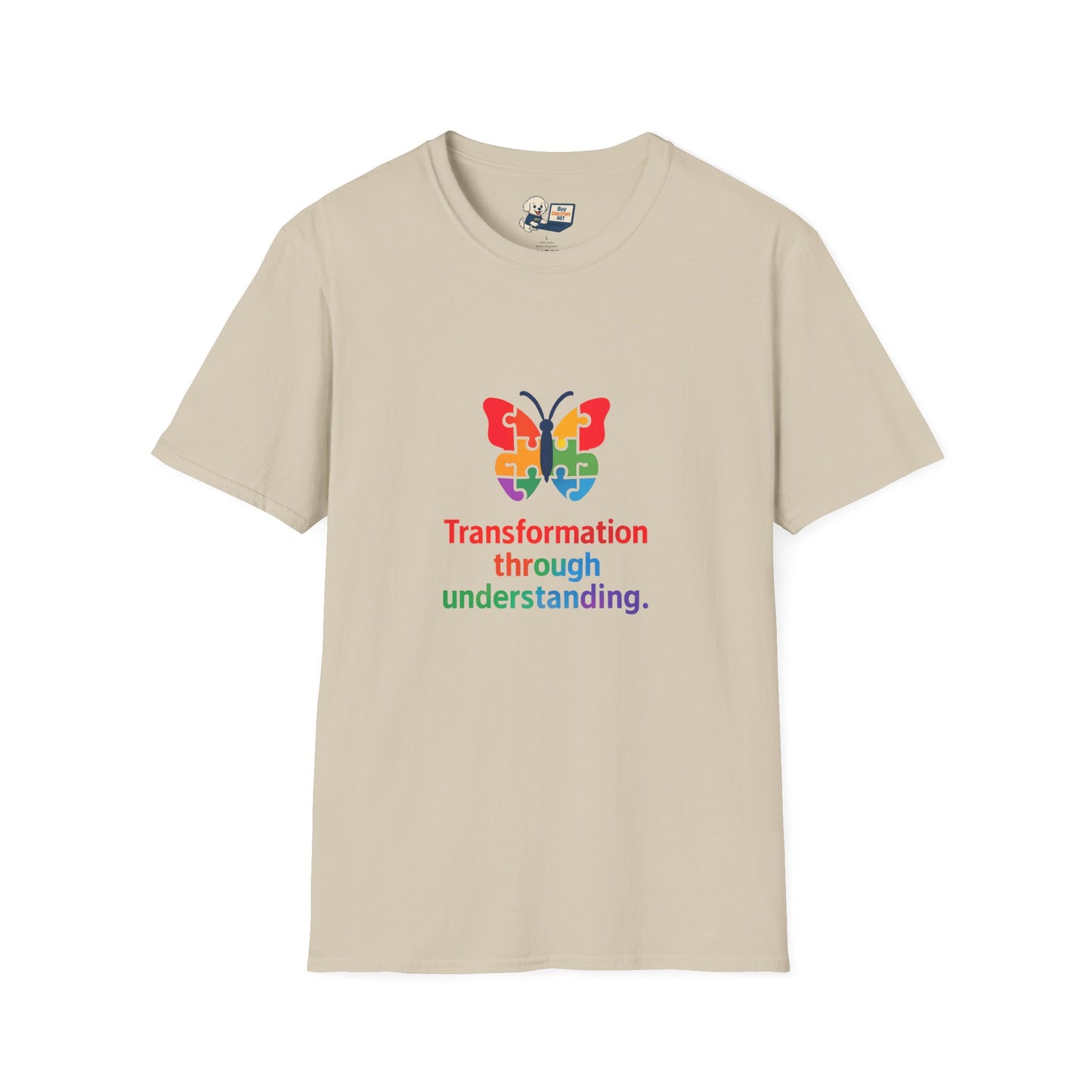 Autism Awareness - "Transformation Through Understanding" -  Unisex Softstyle T-Shirt (Various Colors)