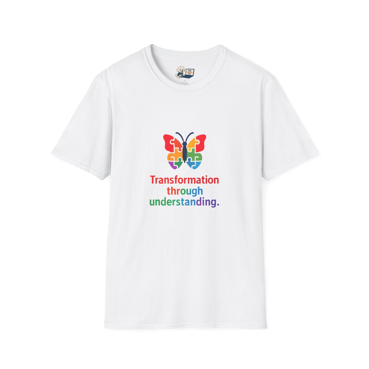 Autism Awareness - "Transformation Through Understanding" -  Unisex Softstyle T-Shirt (Various Colors)