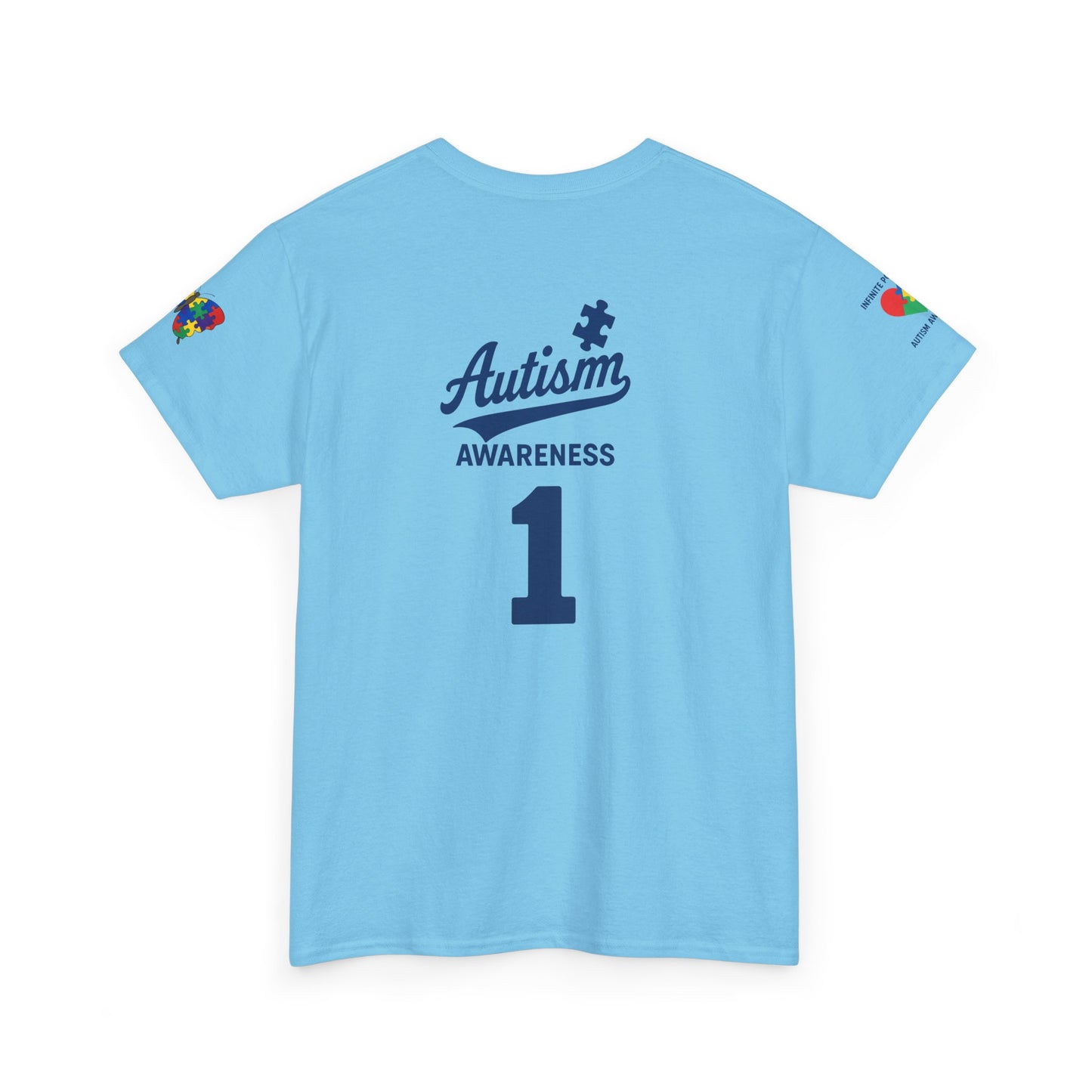 Autism Awareness - Dodgers Tee -Unisex Heavy Cotton Tee - Men & Women