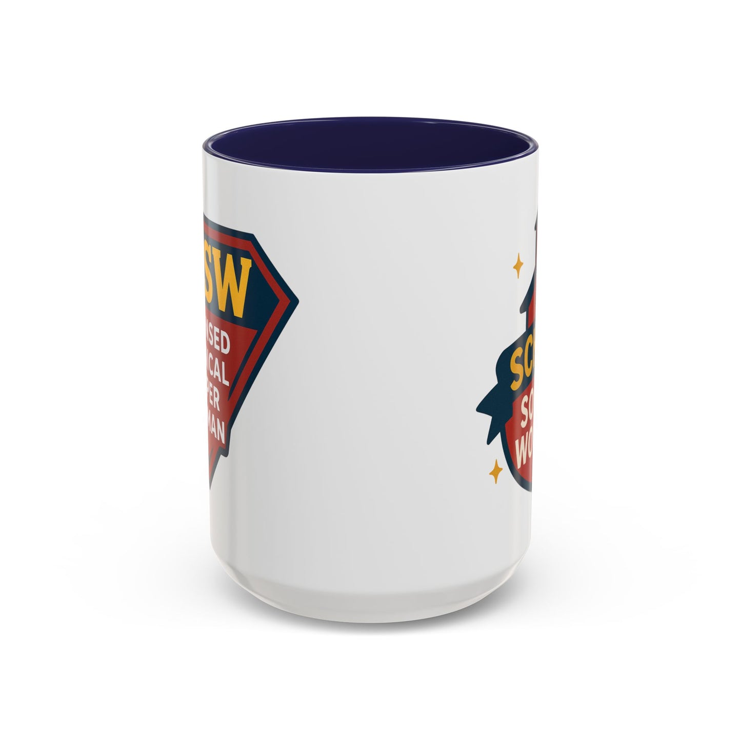 LCSW & School Social Worker Coffee Mug – Fueled by Coffee & Chaos (Various Colors)