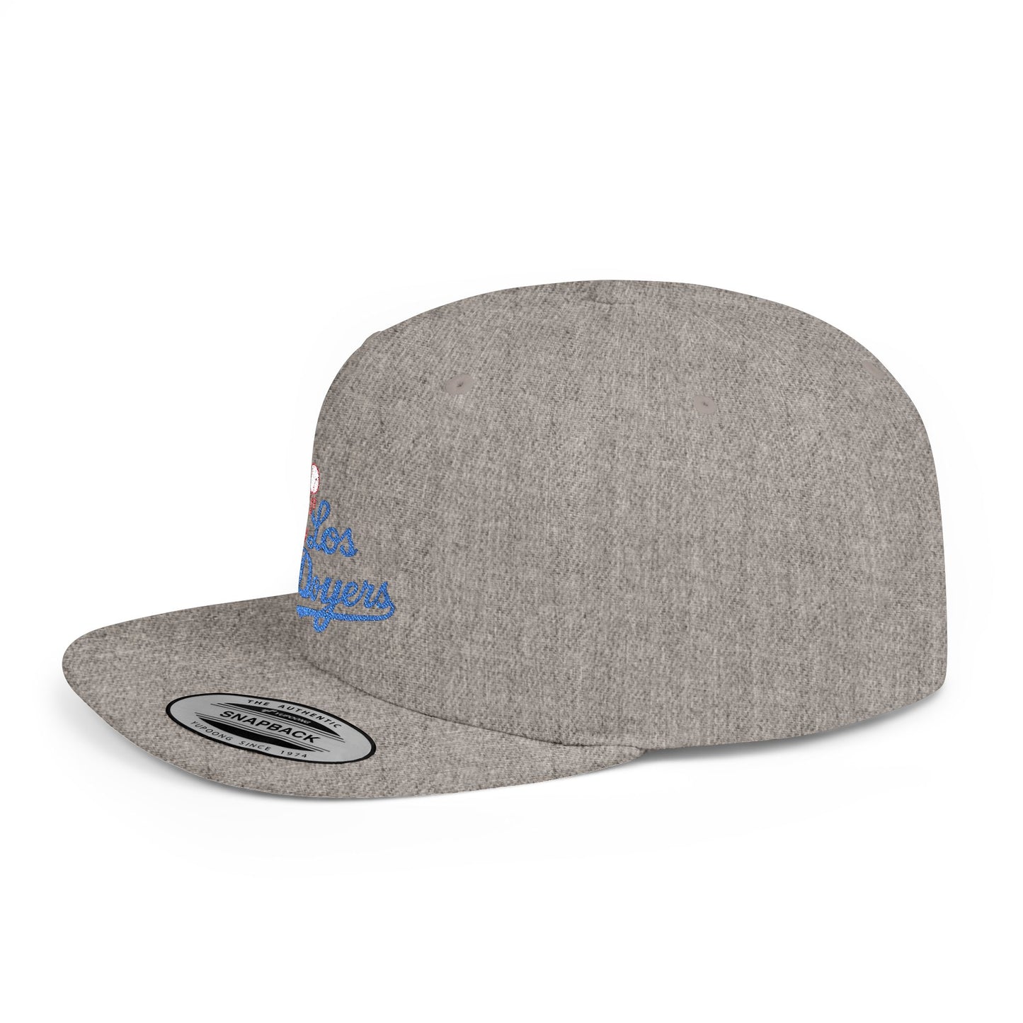 Los Doyers Embroidery Stylish Flat Bill Snapback Cap