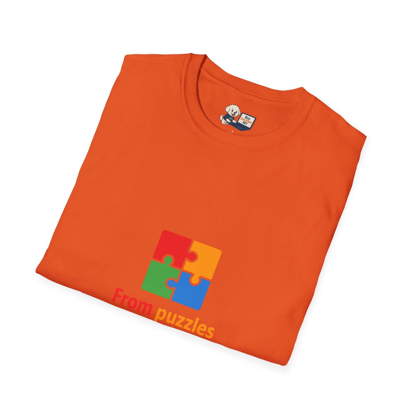 Autism Awareness - "From Puzzles to Possibilities" -  Unisex Softstyle T-Shirt (Various Colors)