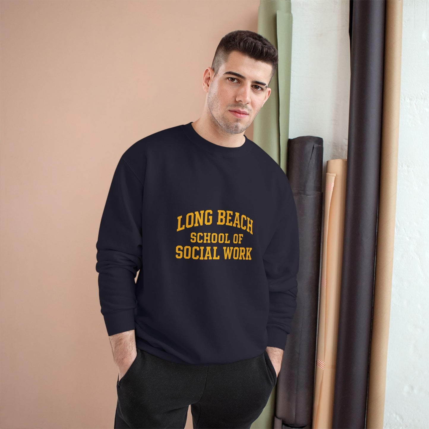 Long Beach School of Social Work Champion Sweatshirt - Cozy College Apparel