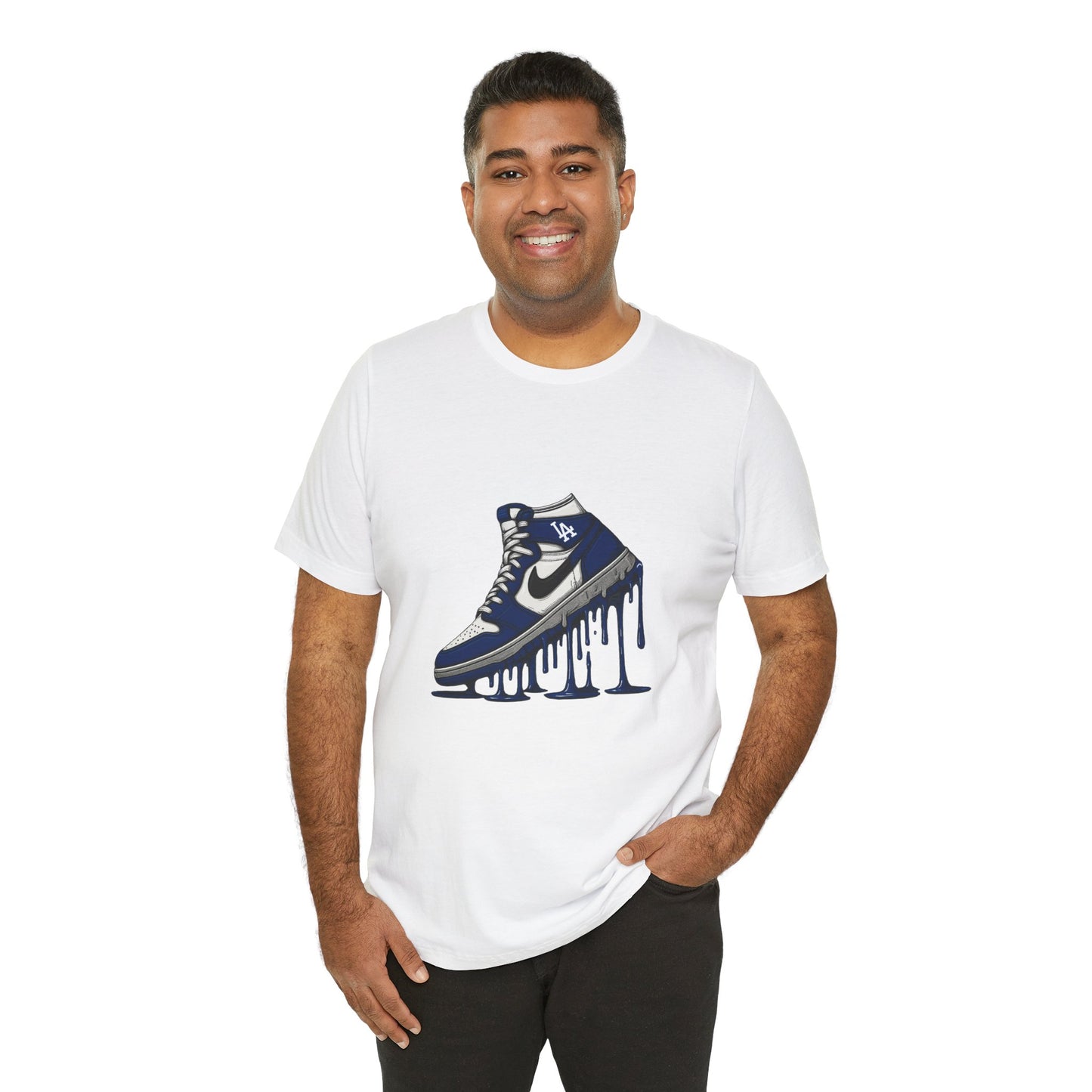 Dodgers "They Not Like Us" -Dripping Sneakers Unisex Tee - Original Design