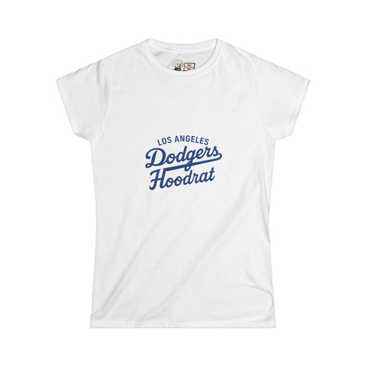 Los Angeles Dodgers Hoodrat - Women's Softstyle Tee - Perfect for Game Day!