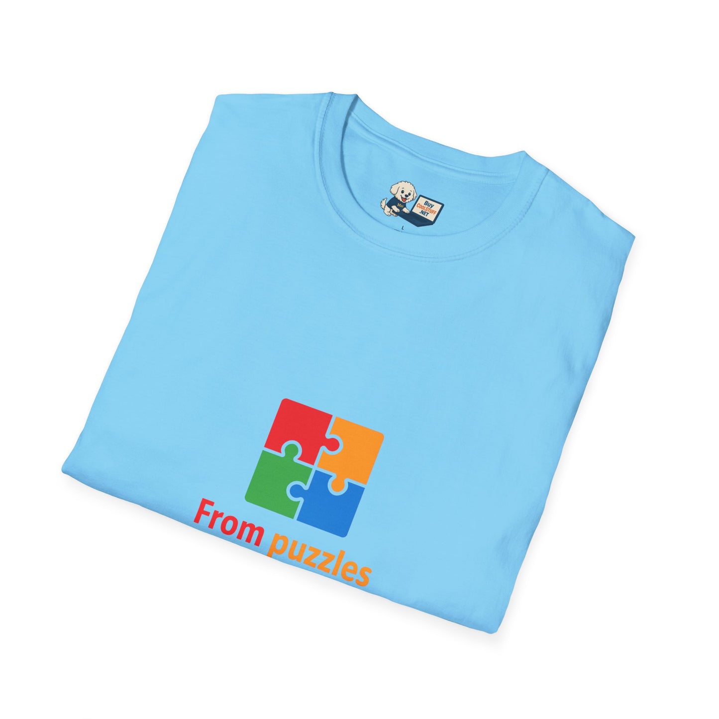 Autism Awareness - "From Puzzles to Possibilities" -  Unisex Softstyle T-Shirt (Various Colors)