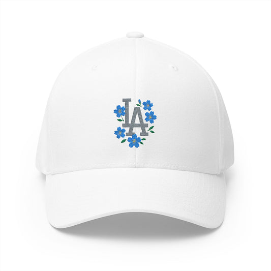 Dodger Chica Women's Floral Embroidered Baseball Cap - Perfect for Sports Fans
