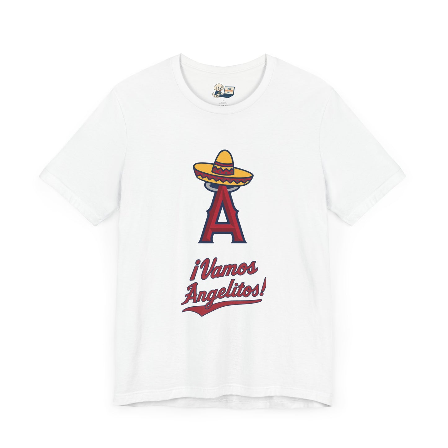 ¡Vamos Angelitos! Unisex Short Sleeve Tee - Fun and Festive Casual Wear - Angels