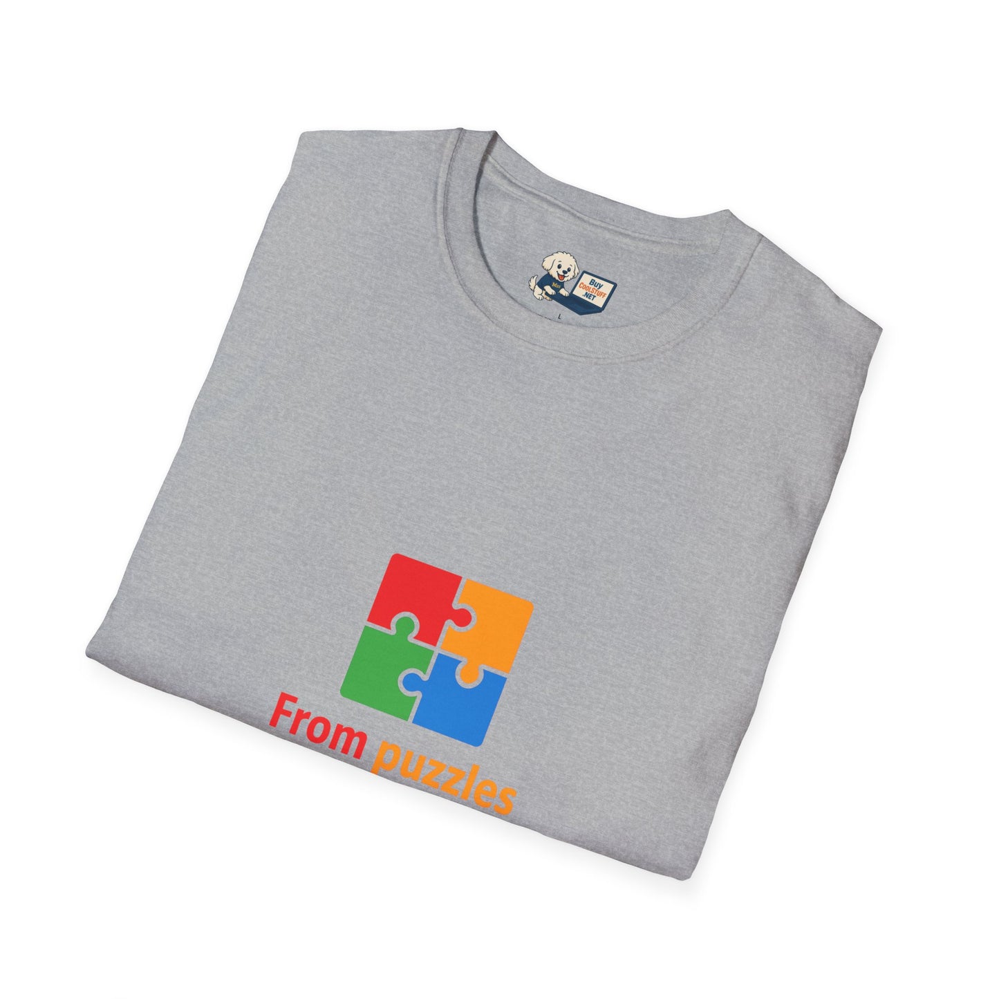 Autism Awareness - "From Puzzles to Possibilities" -  Unisex Softstyle T-Shirt (Various Colors)