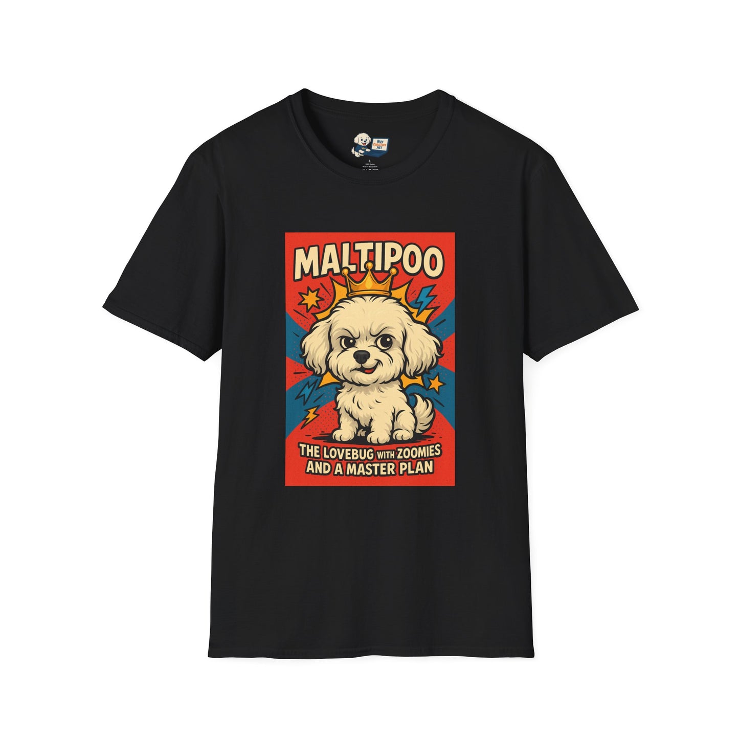 Maltipoo Lovebug Unisex Softstyle T-Shirt – Perfect Gift for Dog Lovers!