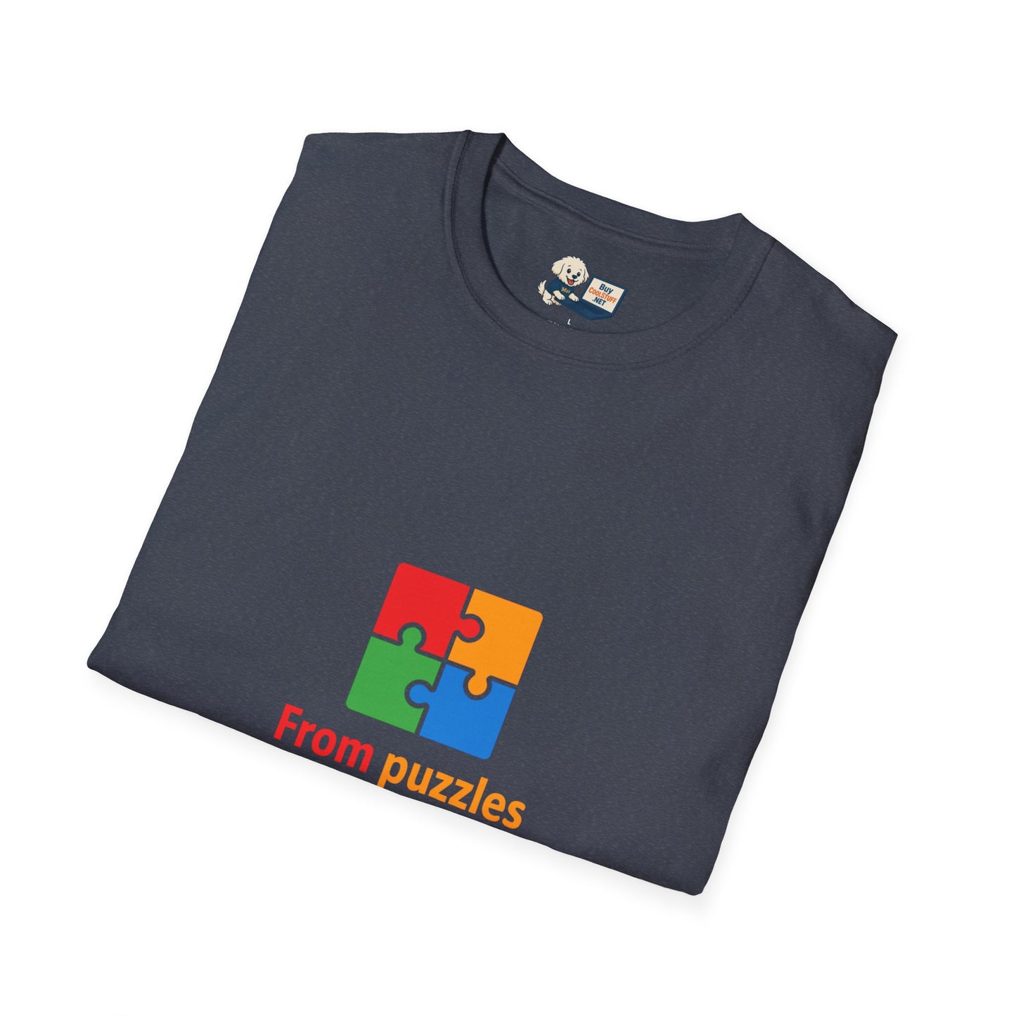 Autism Awareness - "From Puzzles to Possibilities" -  Unisex Softstyle T-Shirt (Various Colors)
