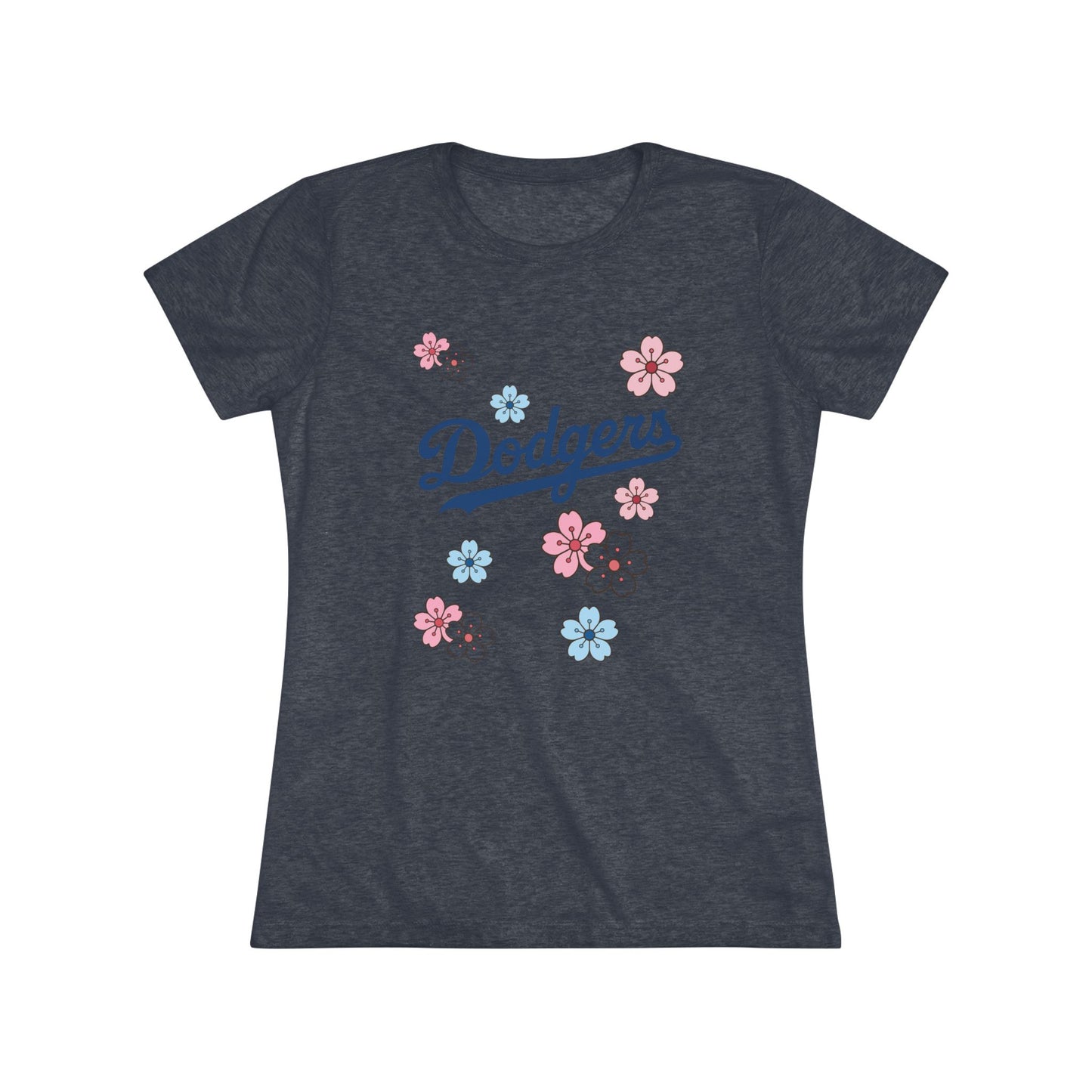 Stylish Women's Dodgers Cherry Blossom Tee - Look Cute and Bring the Flower Power!