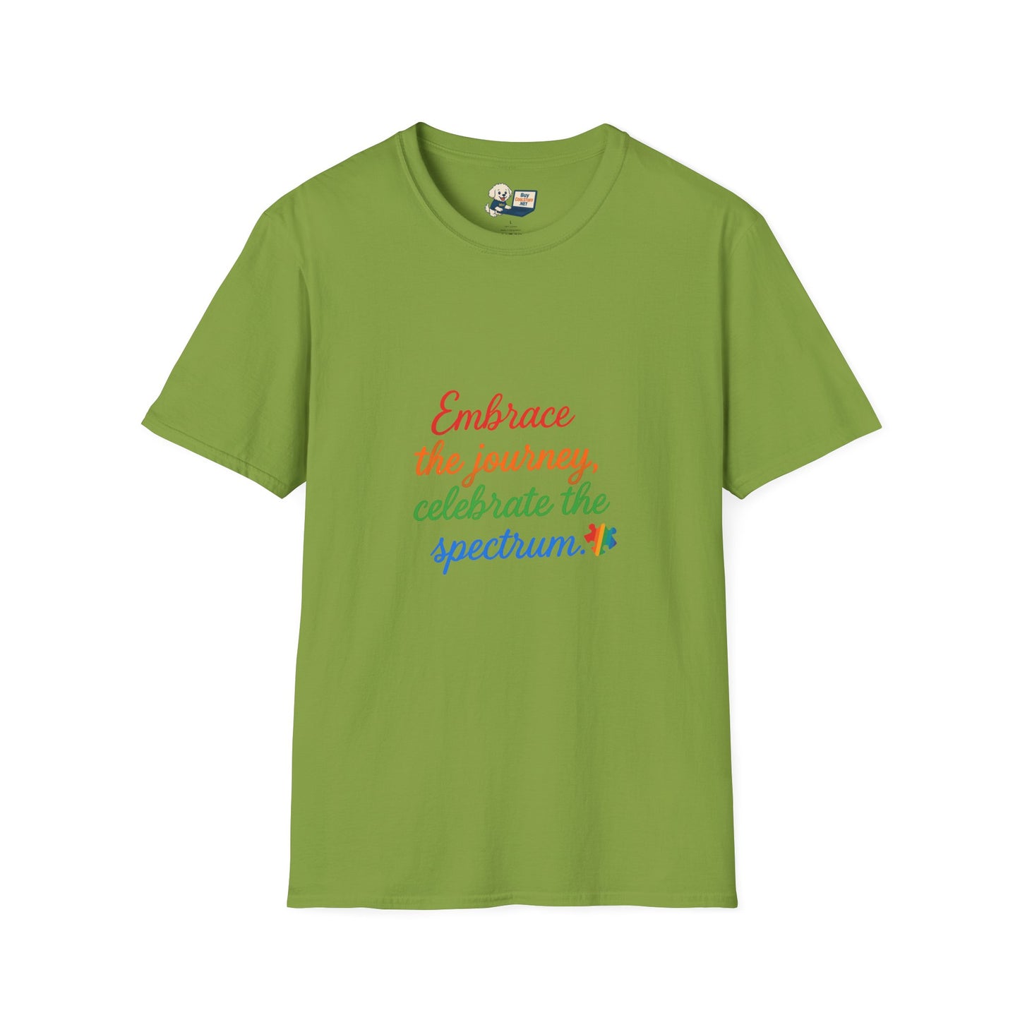 Autism Awareness - "Rainbow Infinity" -  Unisex Softstyle T-Shirt (Various Colors)