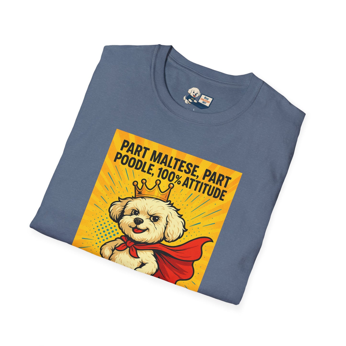 Maltipoo "Superhero" Unisex Softstyle T-Shirt – Perfect Gift for Dog Lovers!