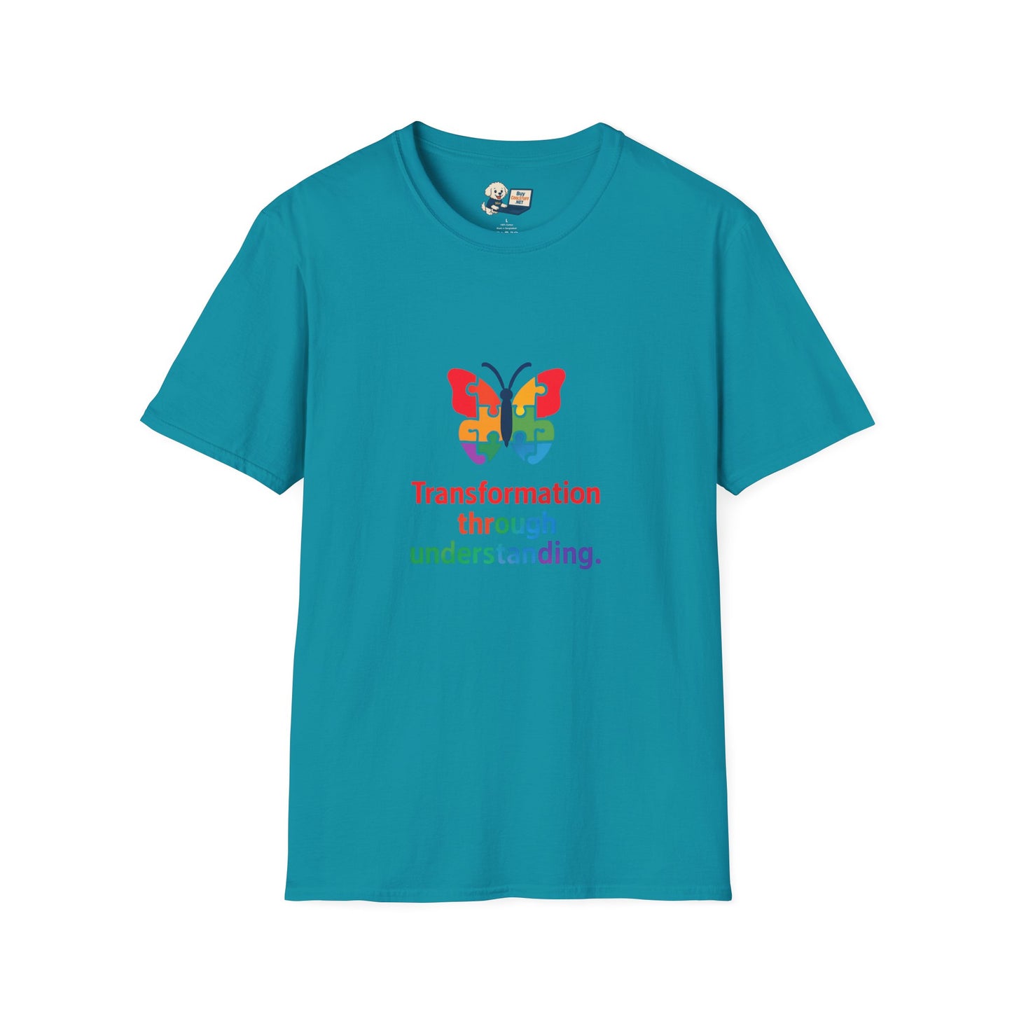 Autism Awareness - "Transformation Through Understanding" -  Unisex Softstyle T-Shirt (Various Colors)