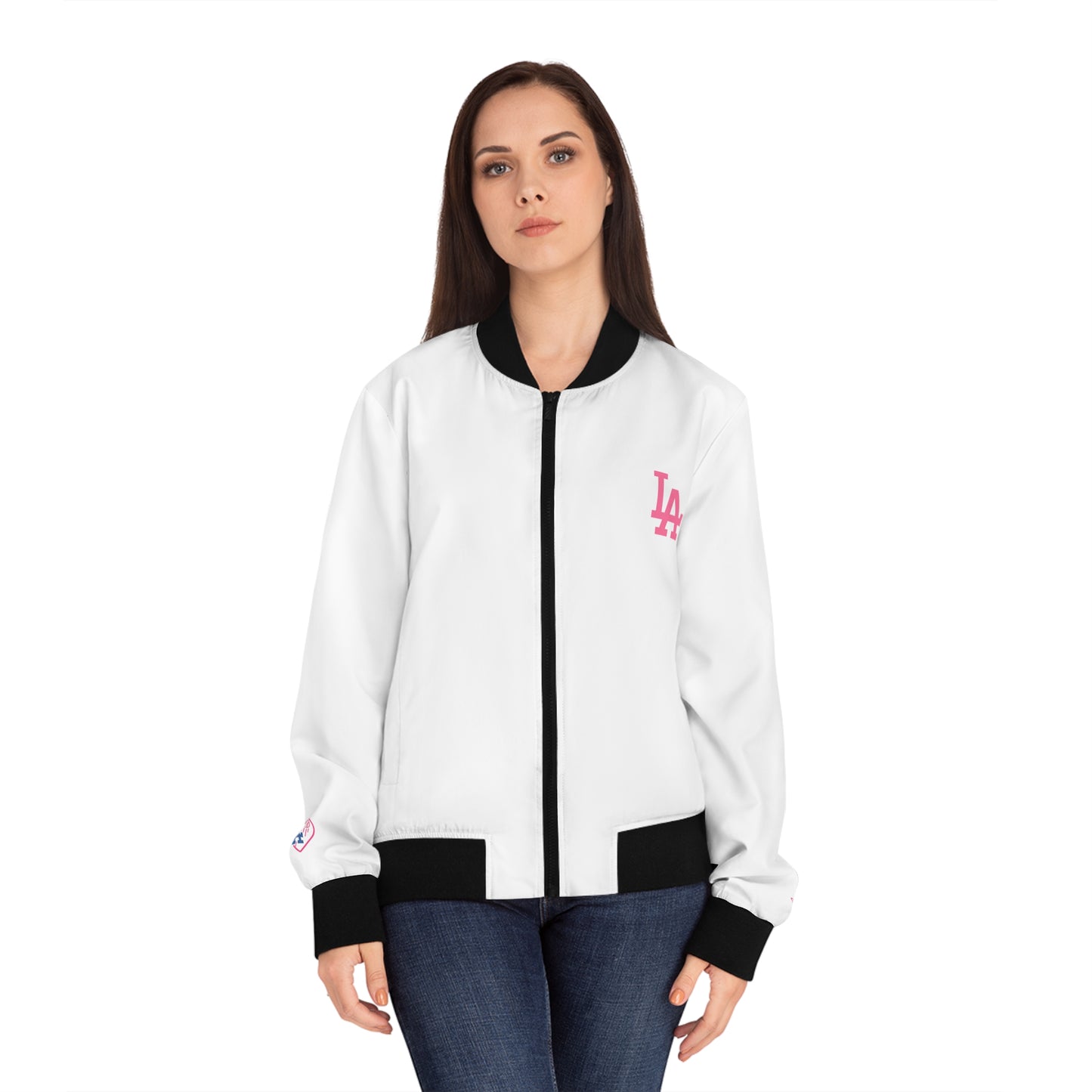 Women's Bomber Jacket - L.A. Dodgers Inspired Design
