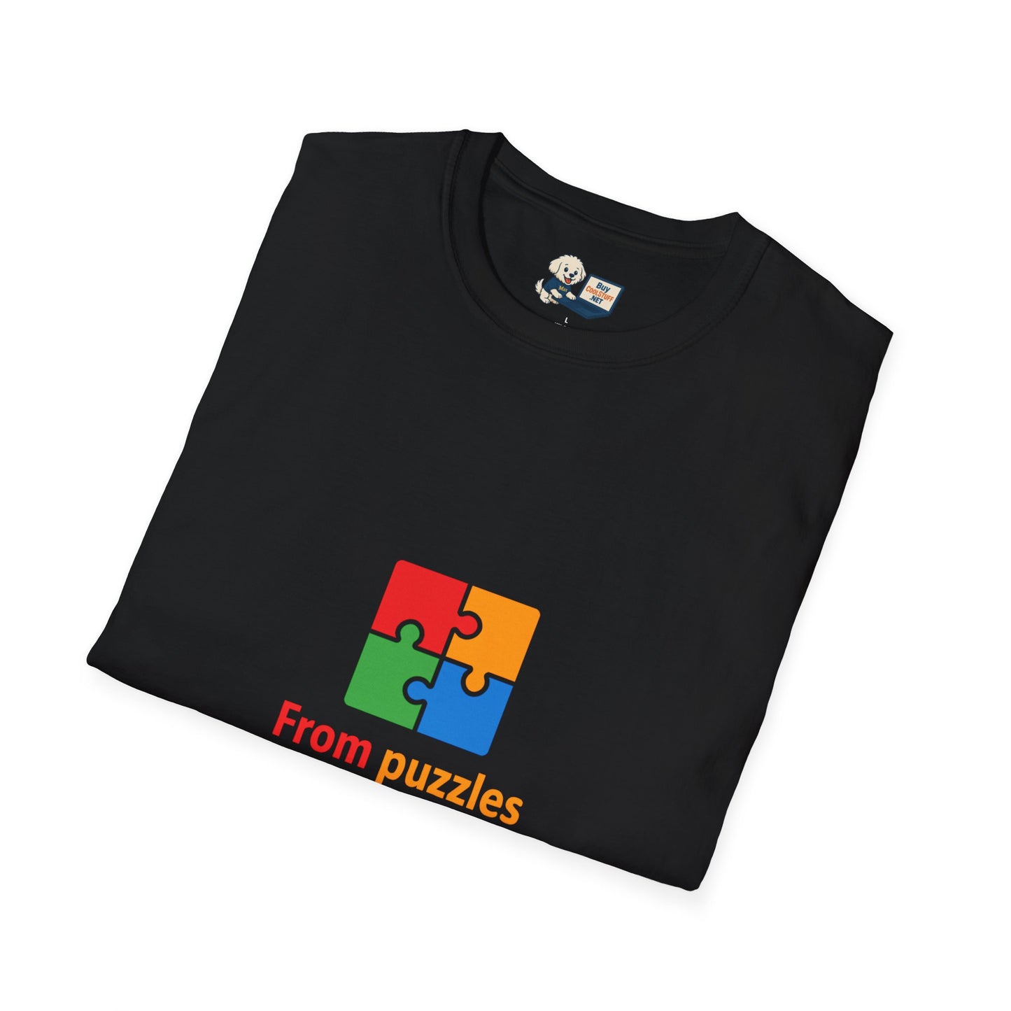 Autism Awareness - "From Puzzles to Possibilities" -  Unisex Softstyle T-Shirt (Various Colors)