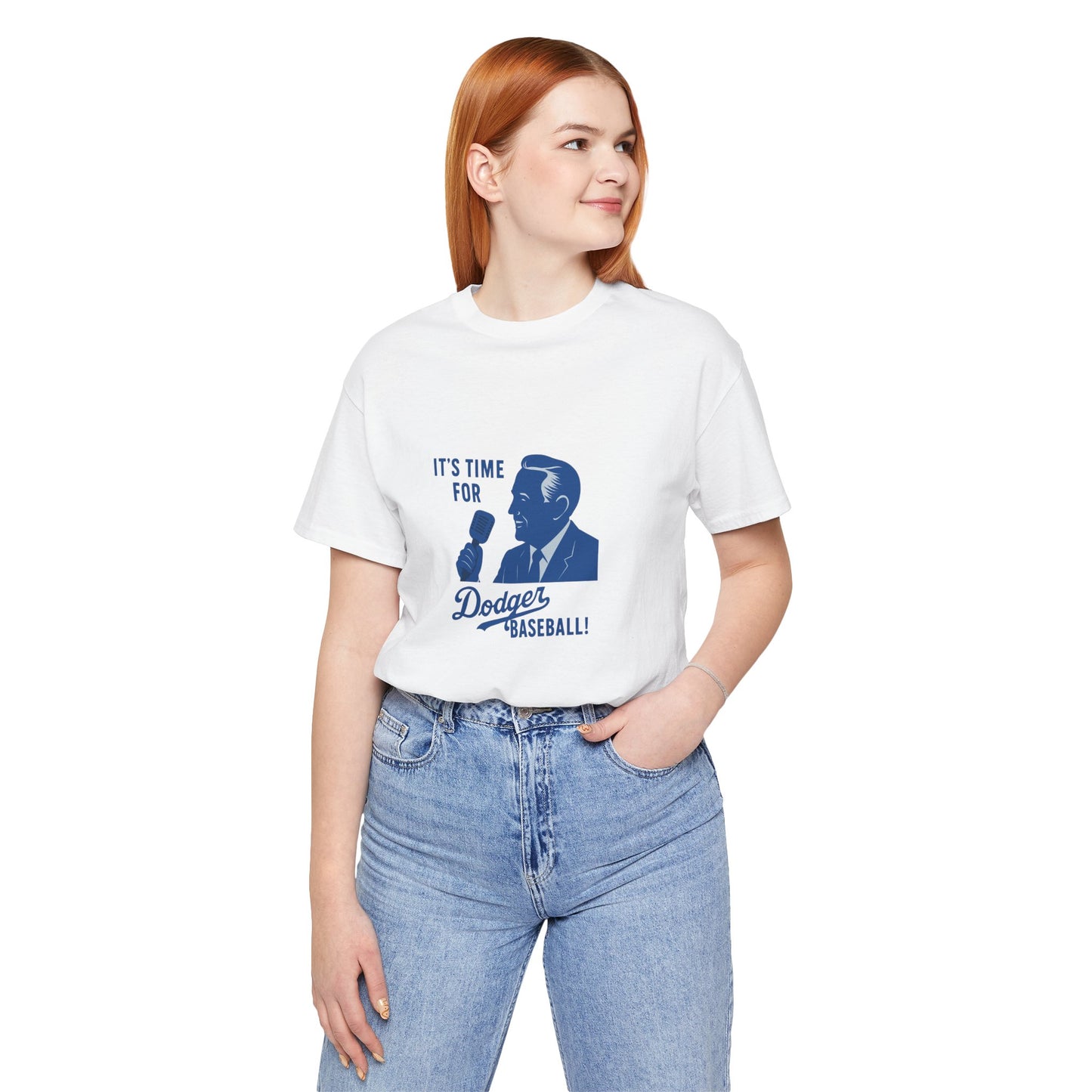 Dodgers "It's Time For Dodger Baseball"  Tee - Unisex Jersey Short Sleeve