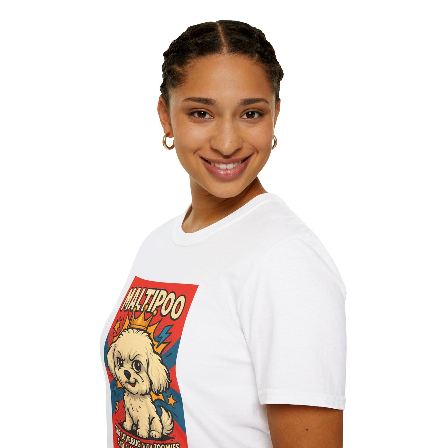 Maltipoo Lovebug Unisex Softstyle T-Shirt – Perfect Gift for Dog Lovers!