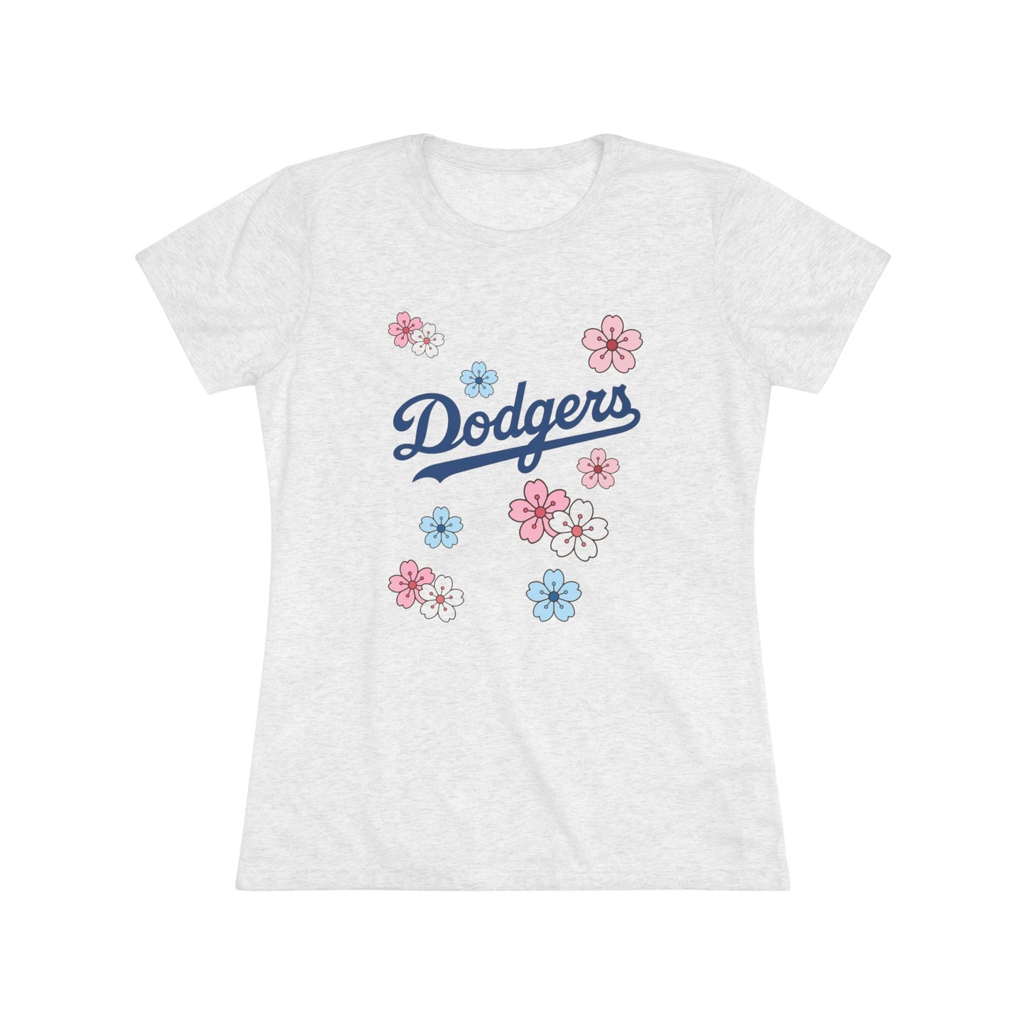 Stylish Women's Dodgers Cherry Blossom Tee - Look Cute and Bring the Flower Power!