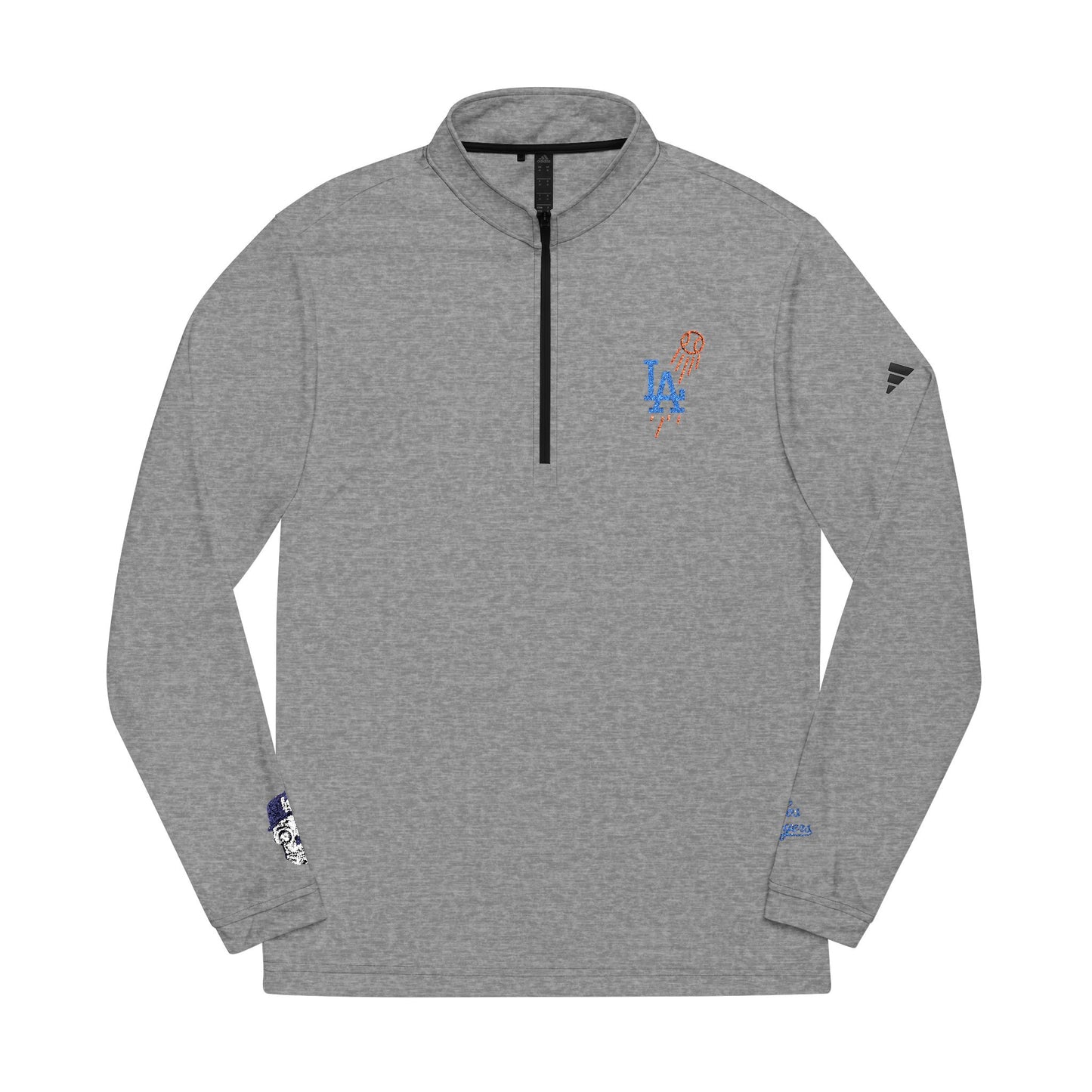 L.A. Logo Men's Adidas® Dodgers Quarter-Zip Pullover - Embroidered Sportswear