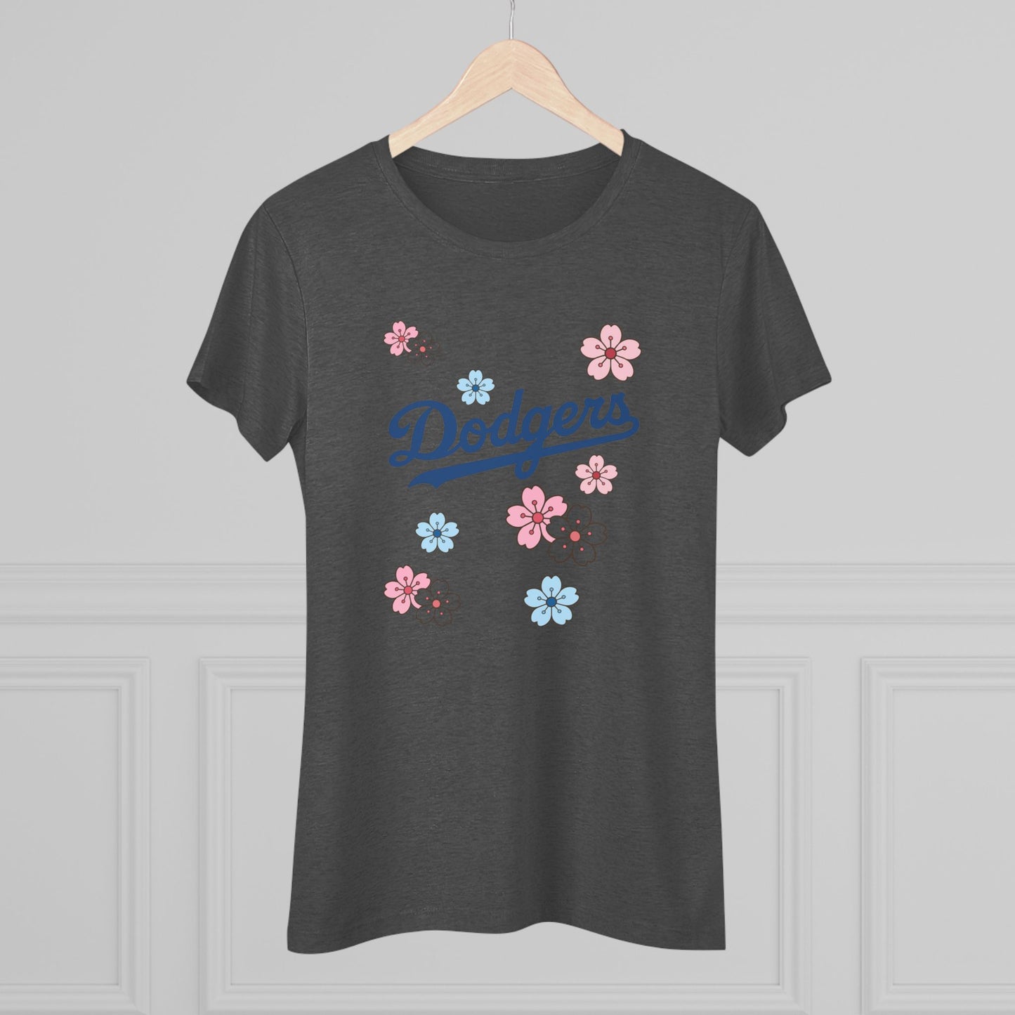 Stylish Women's Dodgers Cherry Blossom Tee - Look Cute and Bring the Flower Power!