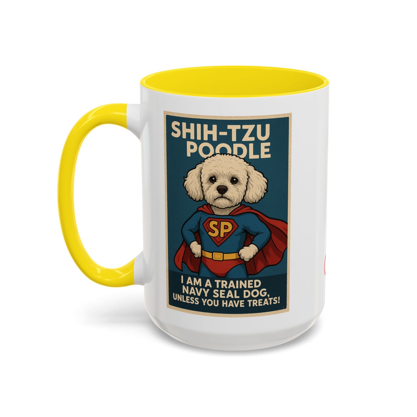 Shih-Tzu Poodle "Super Hero" Coffee Mug - Fun 15oz Accent Mug for Dog Lovers