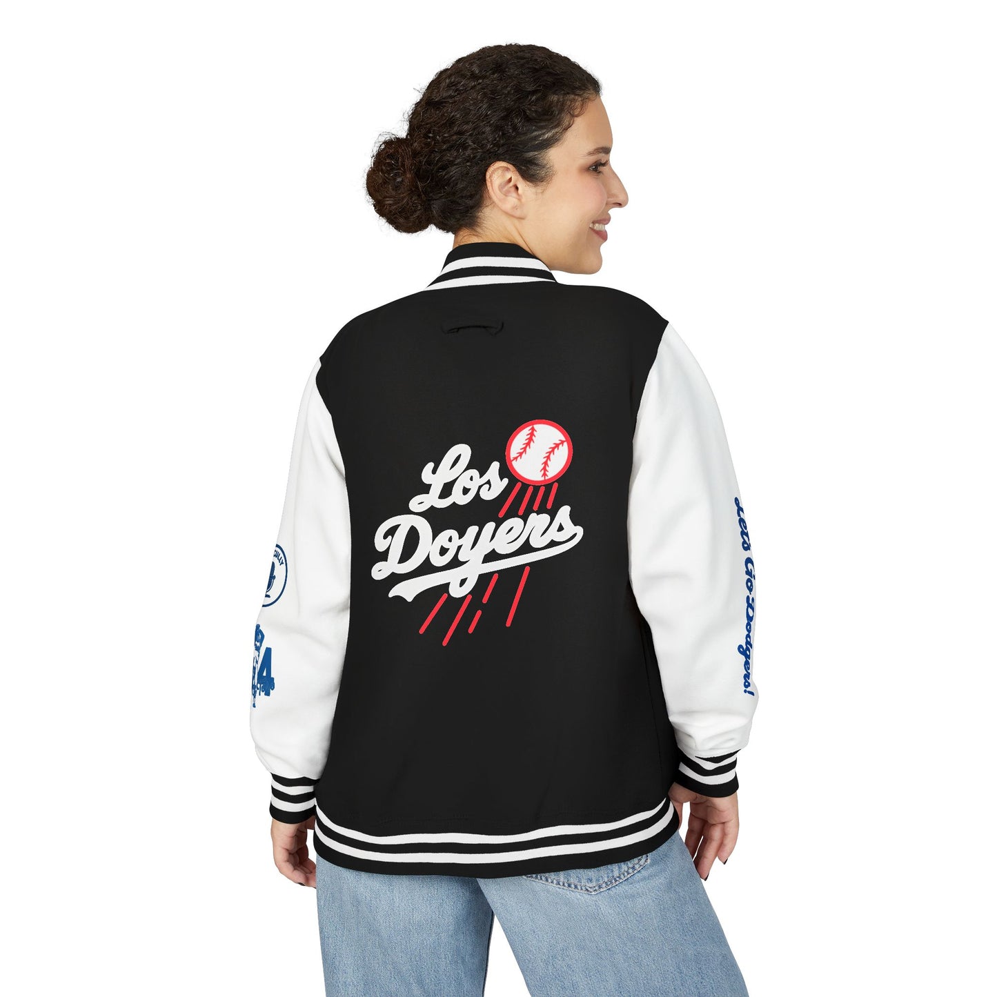 Mexican Flag Los Doyers Unisex Heavyweight - Letterman Jacket - Men & Women