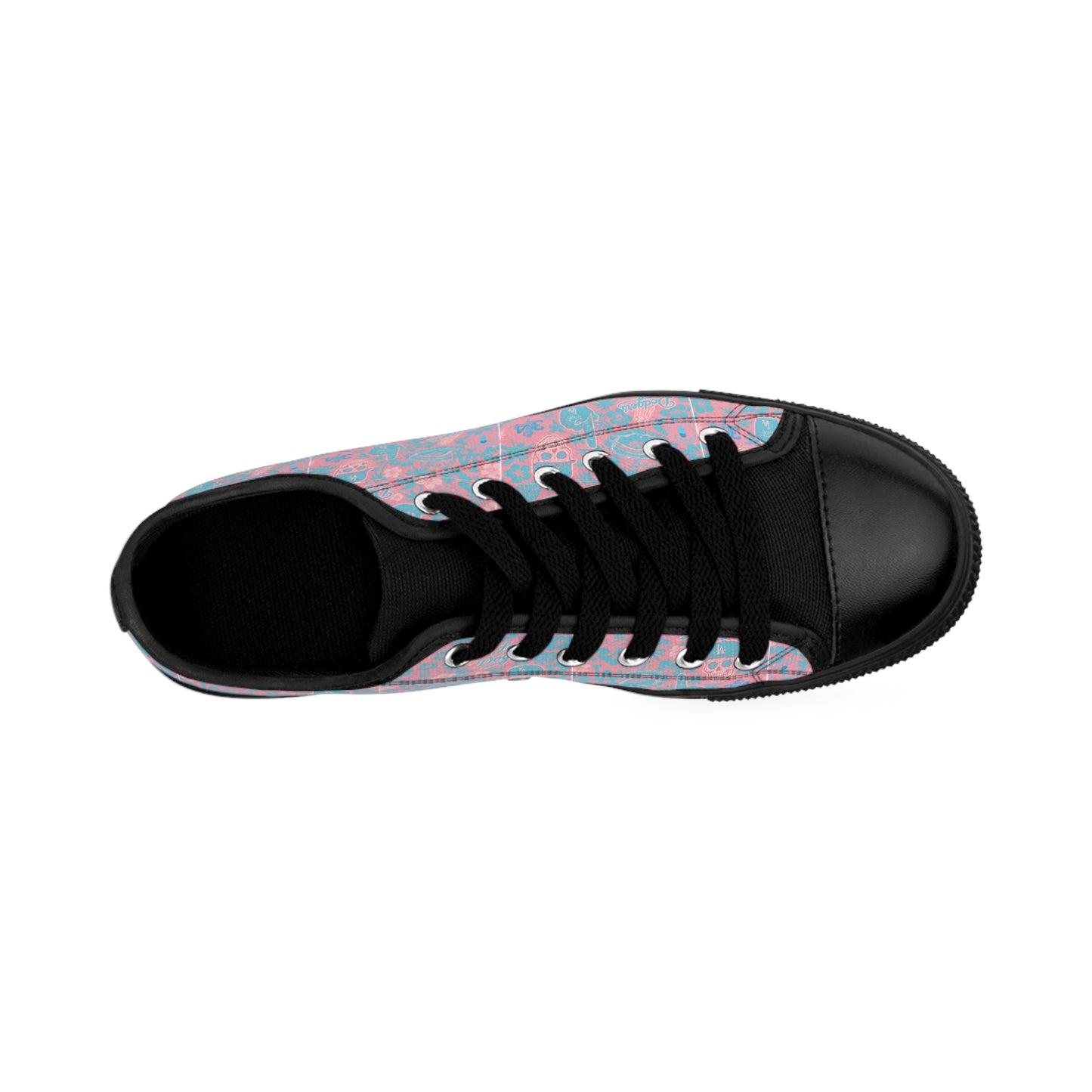 Dodgers "Pink Aloha Pattern" Men's Sneakers - Original Design