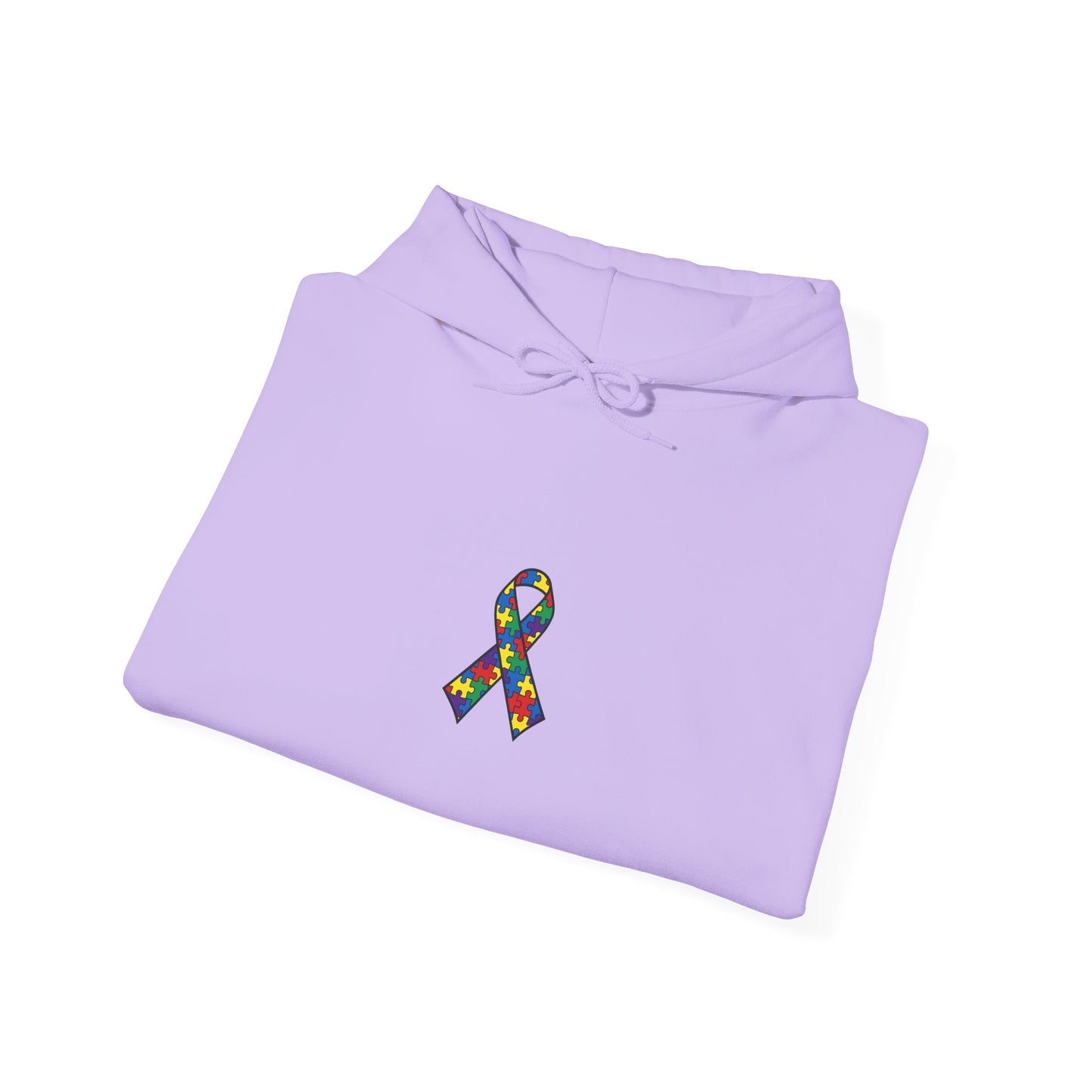Autism Awareness - Unisex Hooded Sweatshirt - Colorful Ribbon Design