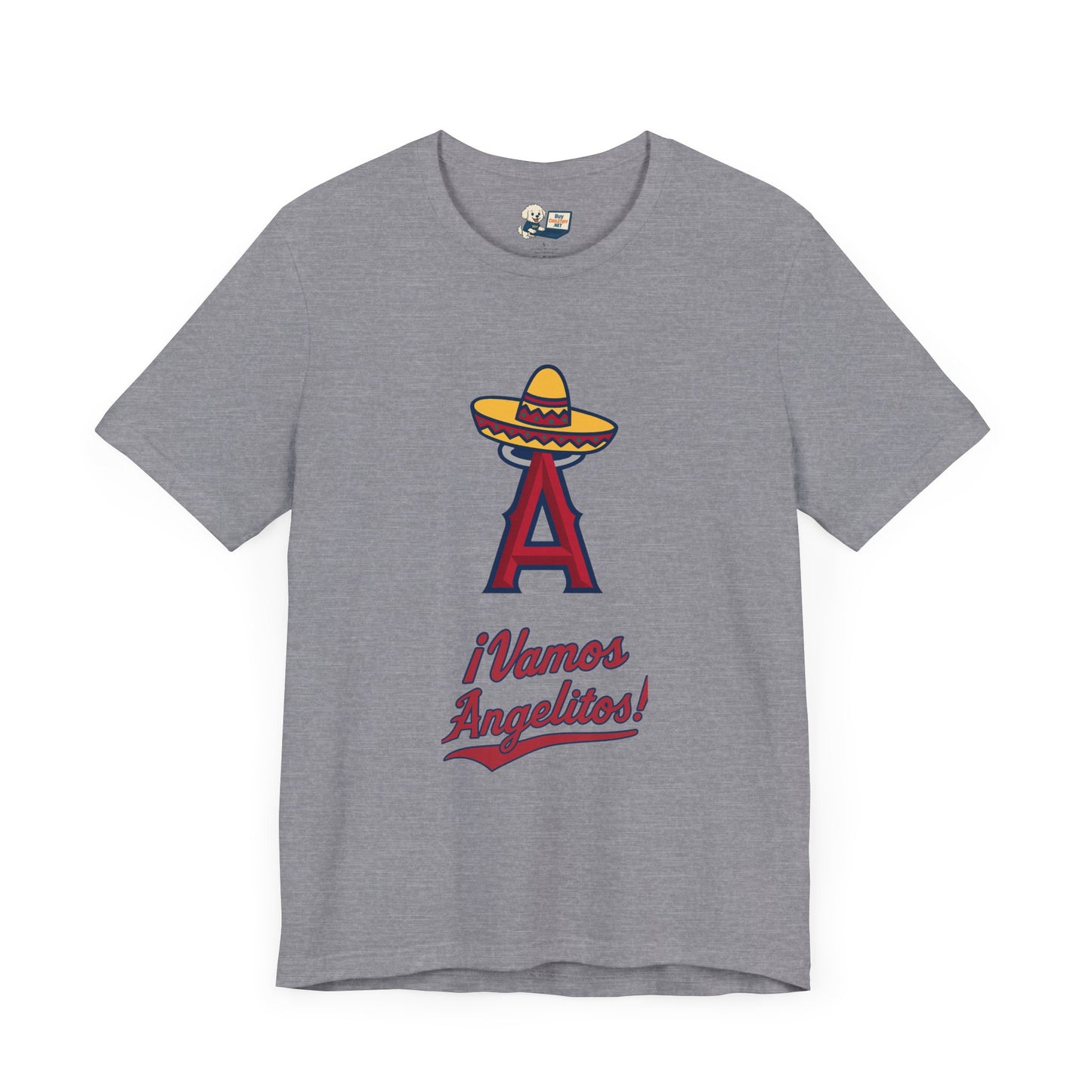 ¡Vamos Angelitos! Unisex Short Sleeve Tee - Fun and Festive Casual Wear - Angels