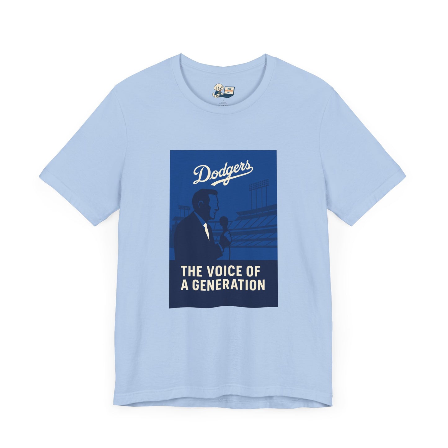 Dodgers Vin Scully "The Voice Of A Generation"  Tee - Unisex Jersey Short Sleeve