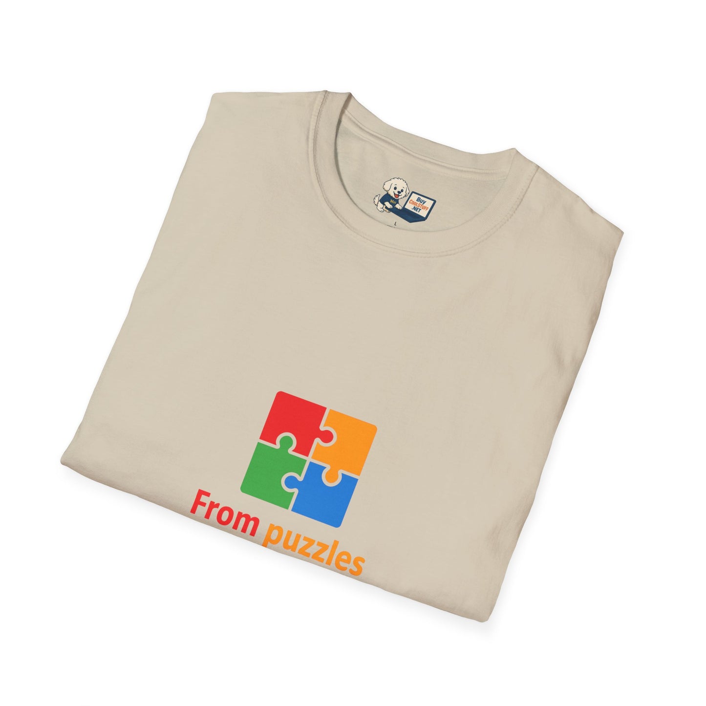 Autism Awareness - "From Puzzles to Possibilities" -  Unisex Softstyle T-Shirt (Various Colors)