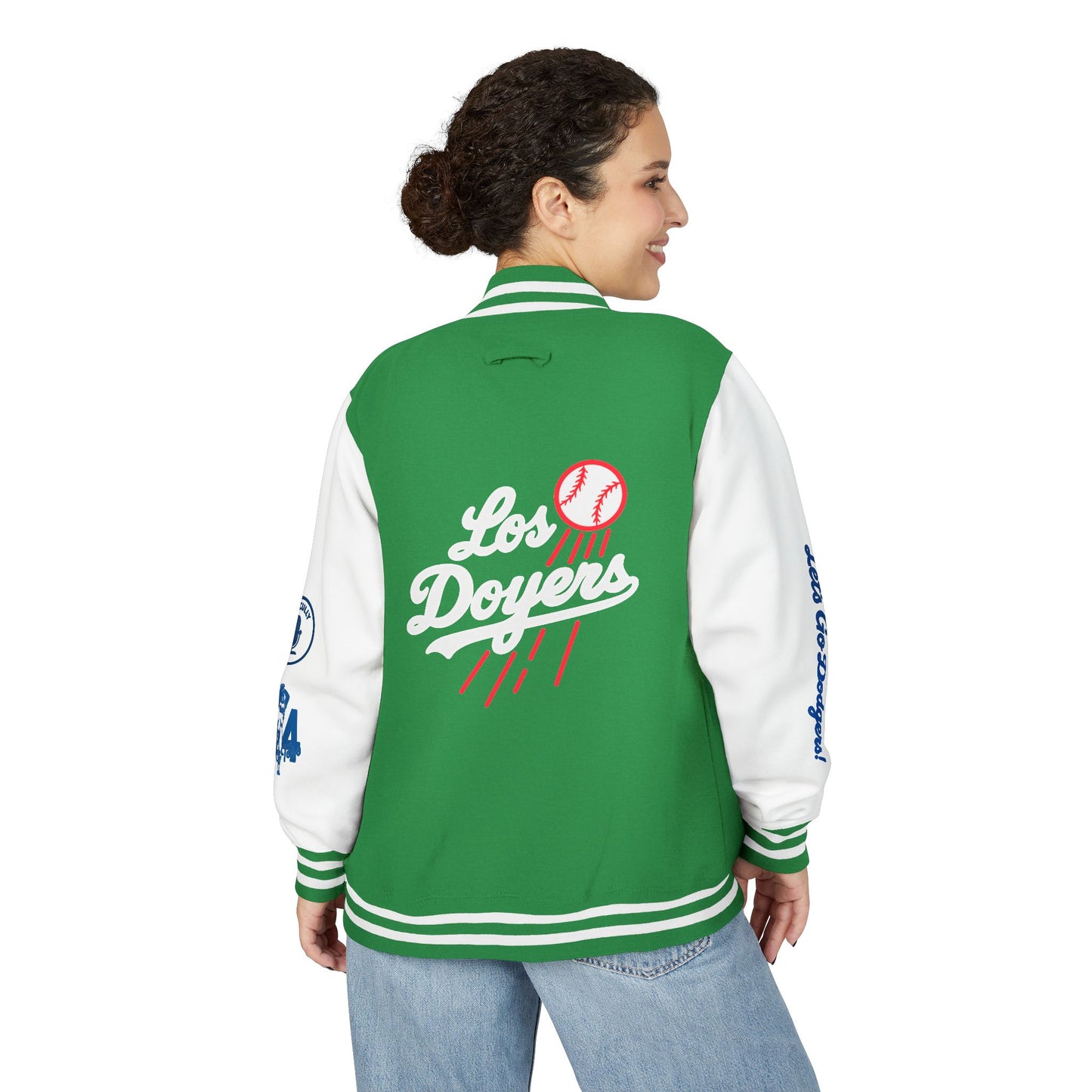Mexican Flag Los Doyers Unisex Heavyweight - Letterman Jacket - Men & Women