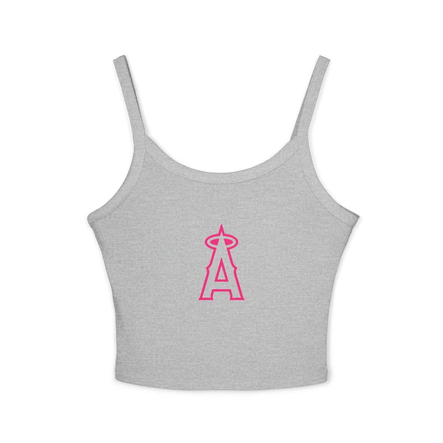 Angels Baseball Spaghetti Strap Tank Top with Pink Logo
