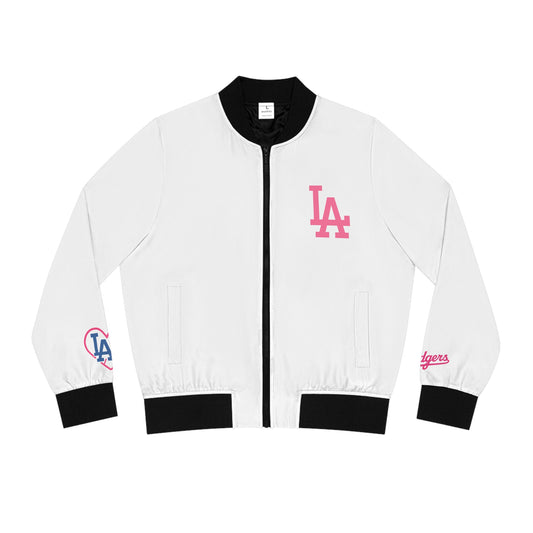 Women's Bomber Jacket - L.A. Dodgers Inspired Design
