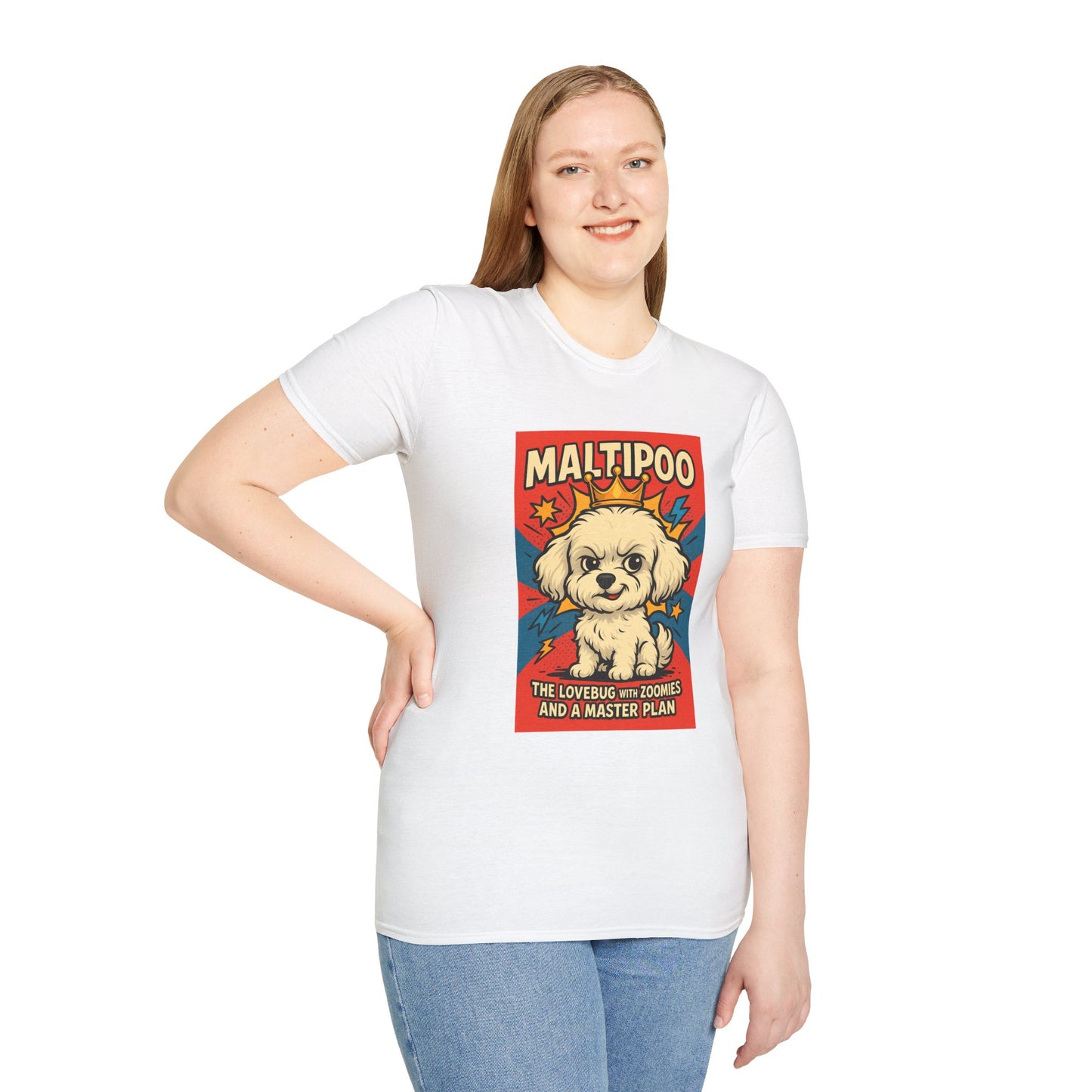 Maltipoo Lovebug Unisex Softstyle T-Shirt – Perfect Gift for Dog Lovers!