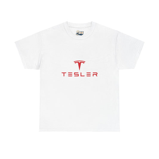 I Love Tesler - Heavy Cotton Tee - Cool Casual Wear