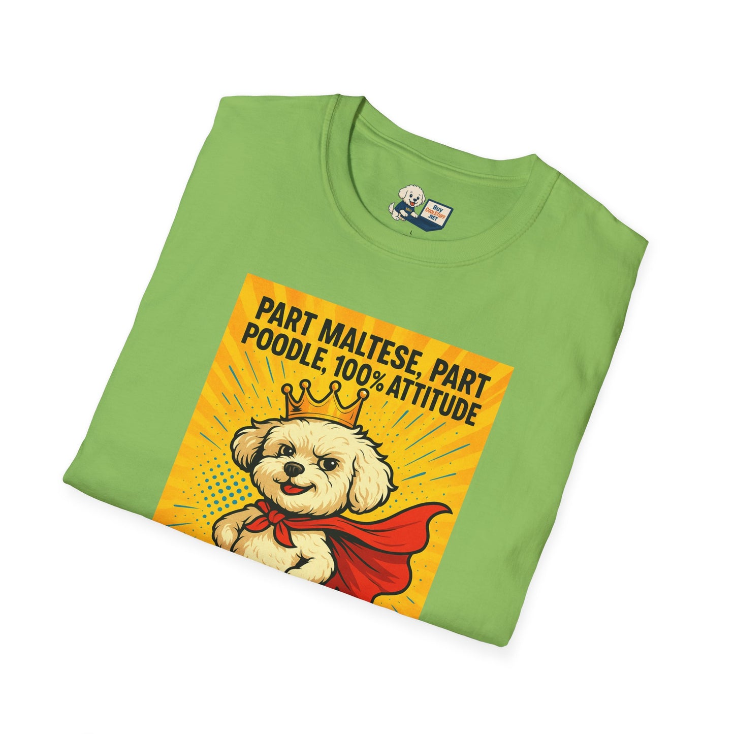 Maltipoo "Superhero" Unisex Softstyle T-Shirt – Perfect Gift for Dog Lovers!
