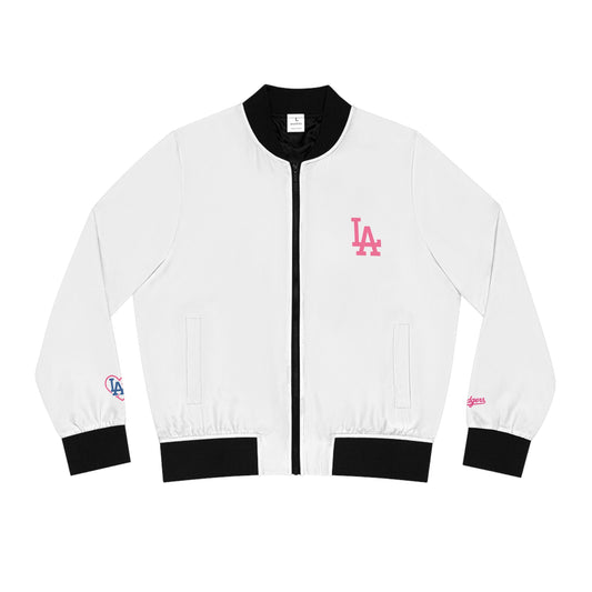 Women's Bomber Jacket - L.A. Dodgers Inspired Design