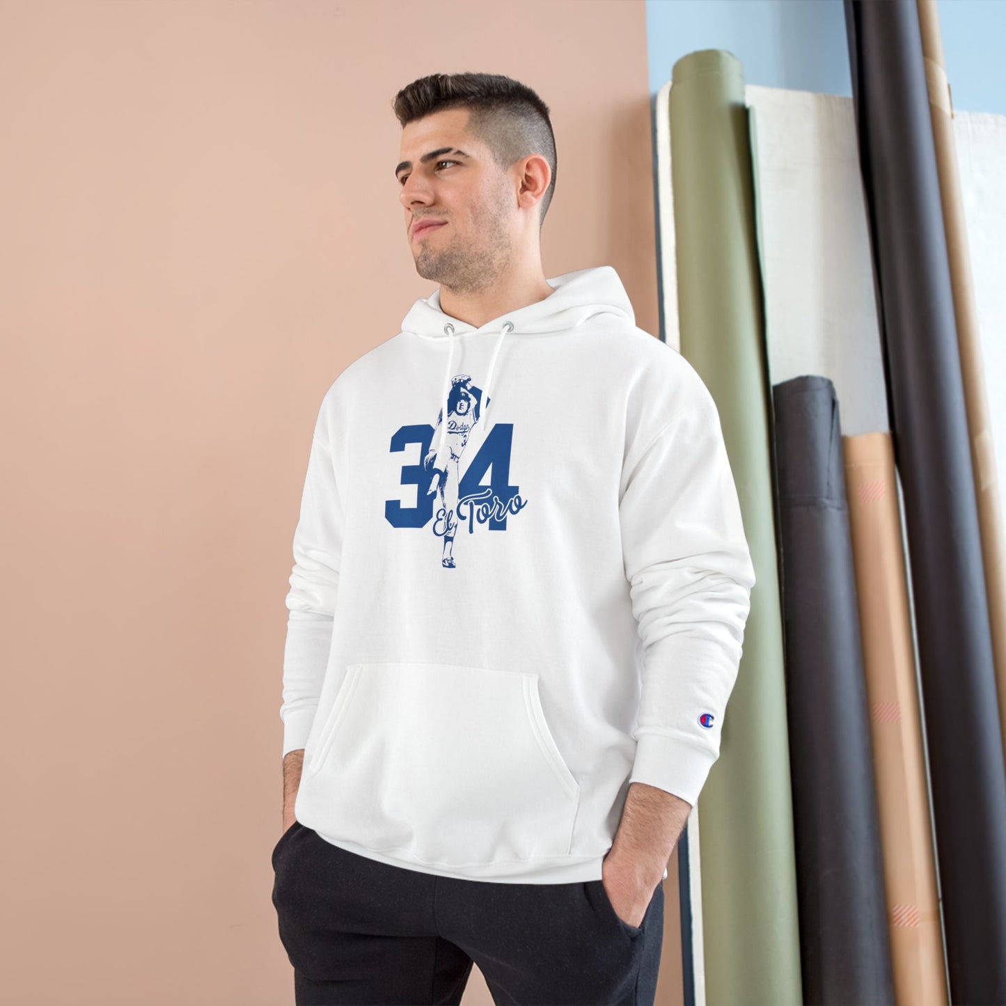 Unisex Fernando Valenzuela "El Toro" Stylish Champion Hoodie  - Perfect for Dodger Fans