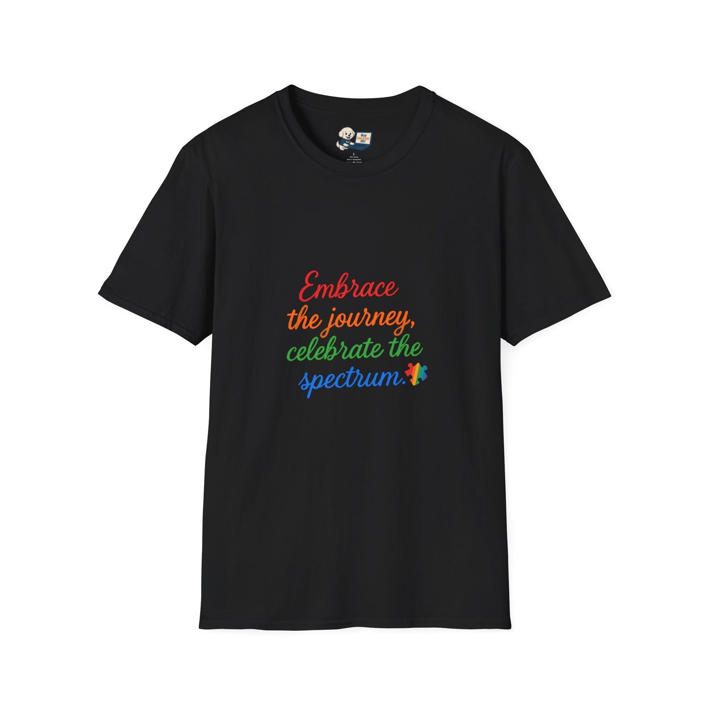 Autism Awareness - "Rainbow Infinity" -  Unisex Softstyle T-Shirt (Various Colors)