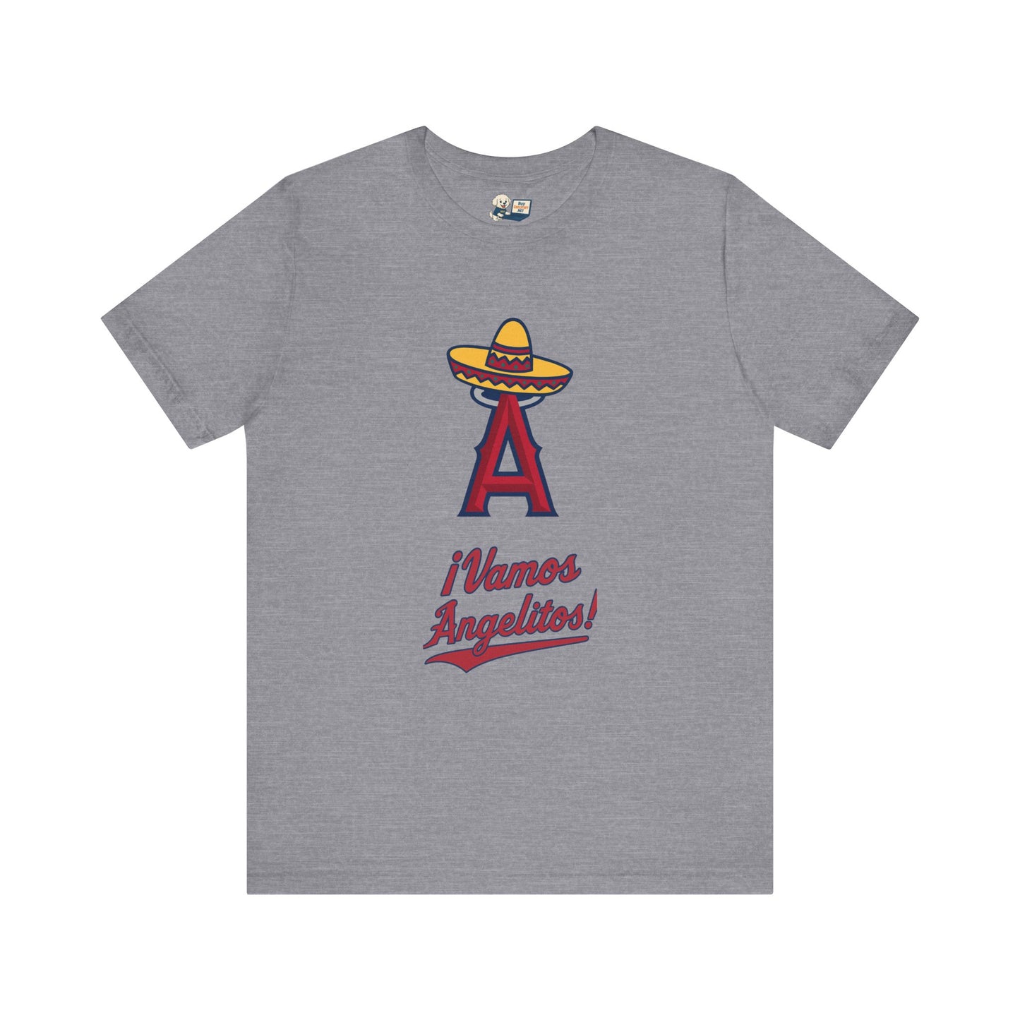 ¡Vamos Angelitos! Unisex Short Sleeve Tee - Fun and Festive Casual Wear - Angels