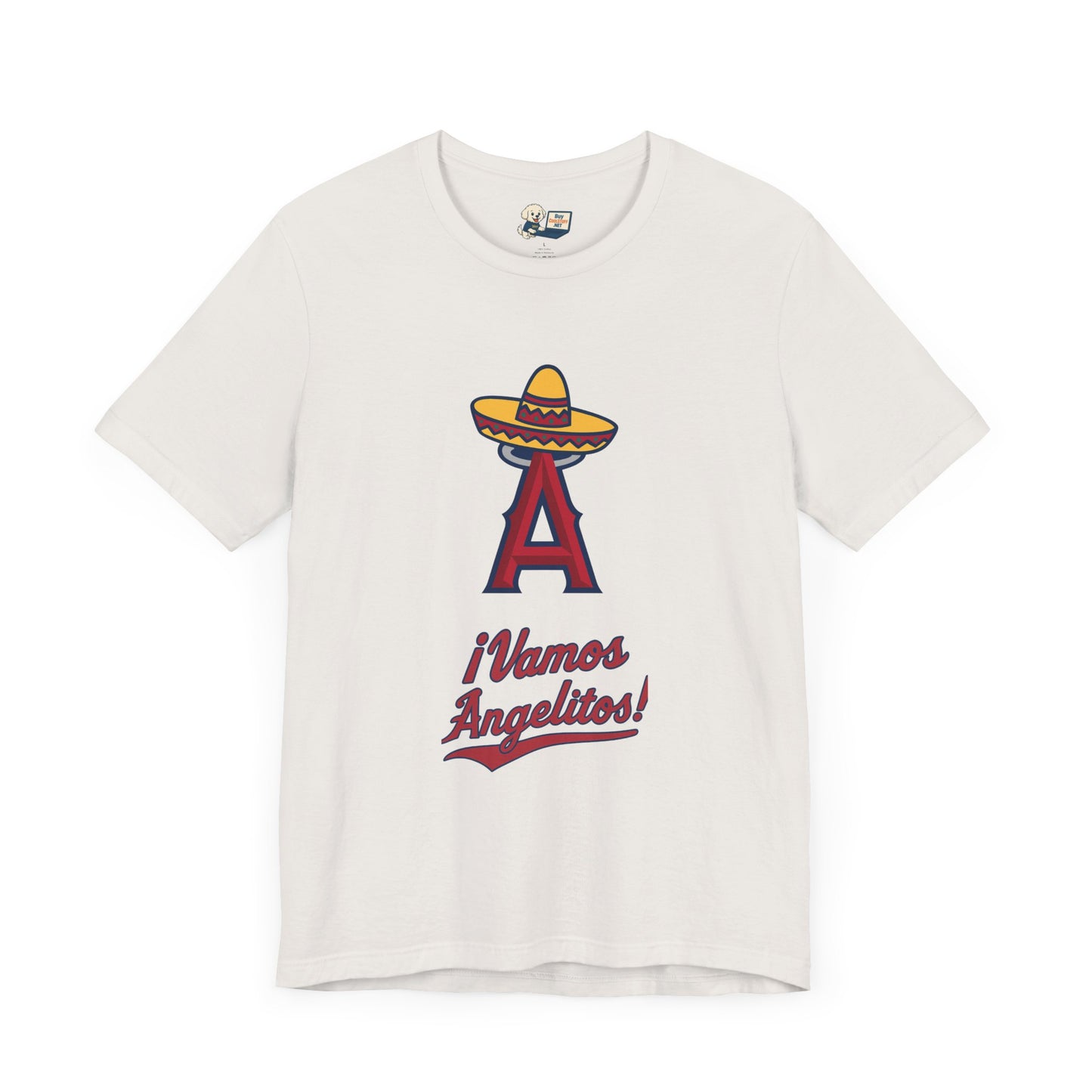 ¡Vamos Angelitos! Unisex Short Sleeve Tee - Fun and Festive Casual Wear - Angels