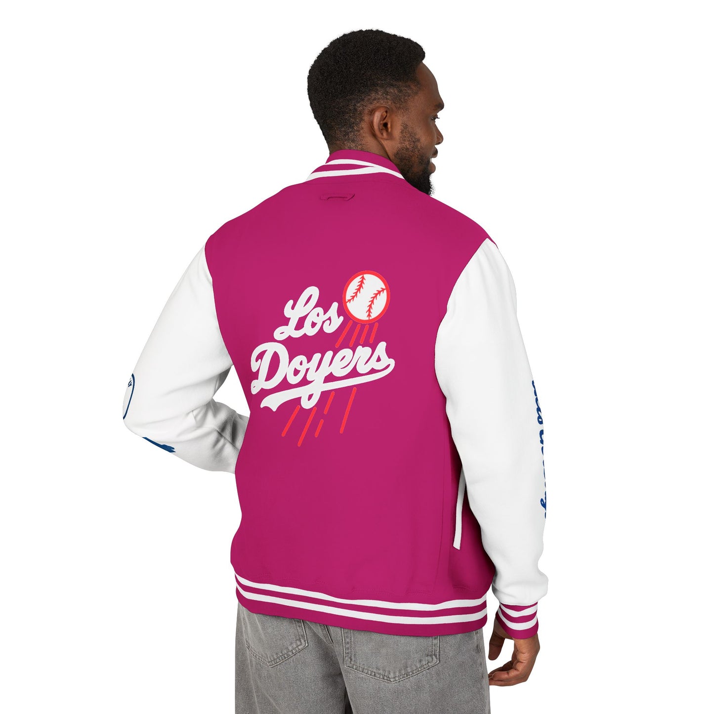 Mexican Flag Los Doyers Unisex Heavyweight - Letterman Jacket - Men & Women
