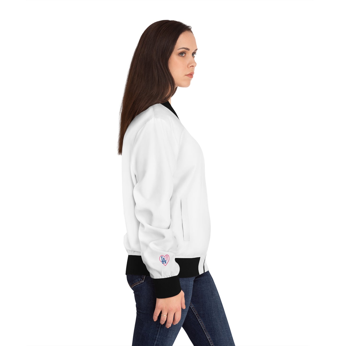 Women's Bomber Jacket - L.A. Dodgers Inspired Design