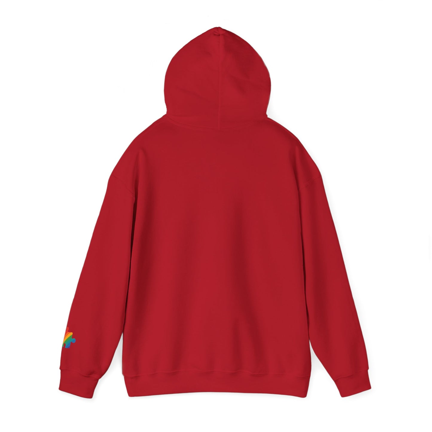 Autism Awareness - Unisex Hooded Sweatshirt - Colorful Ribbon Design